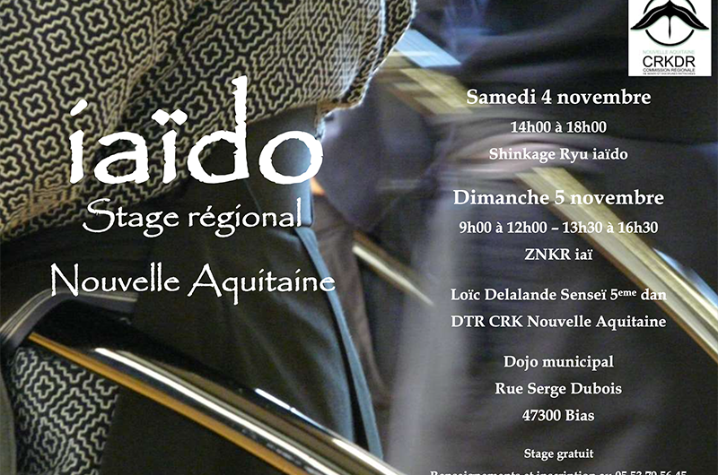 Stage régional iaïdo 4 et 5 novembre Bias (47)