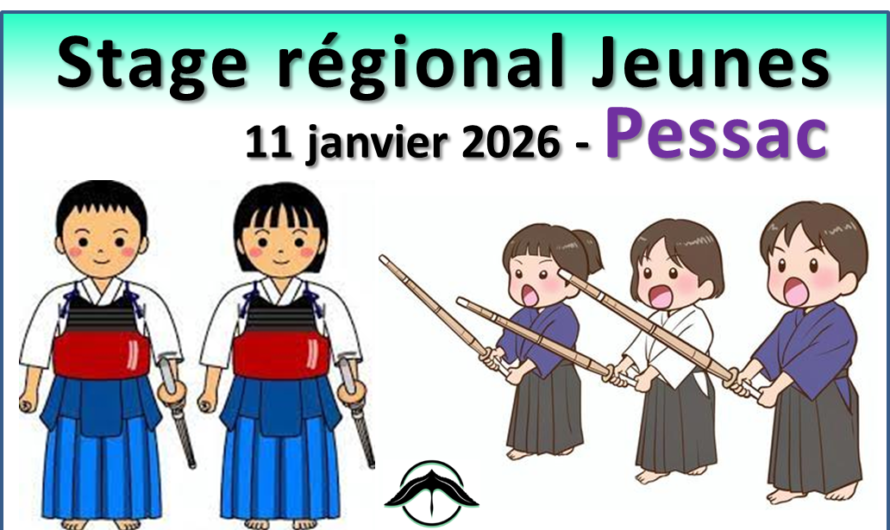 Stage régional jeunes : PESSAC 11 janvier 2026