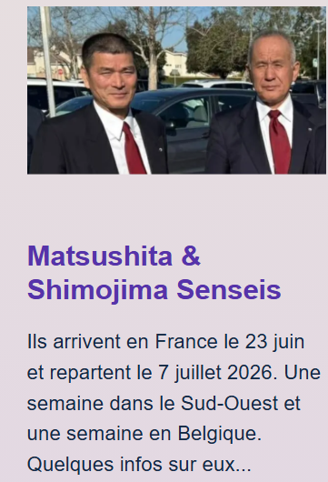 Ji-Geiko avec Matsushita & Shimijima Senseis – Mardi 23 Juin (Cestas)