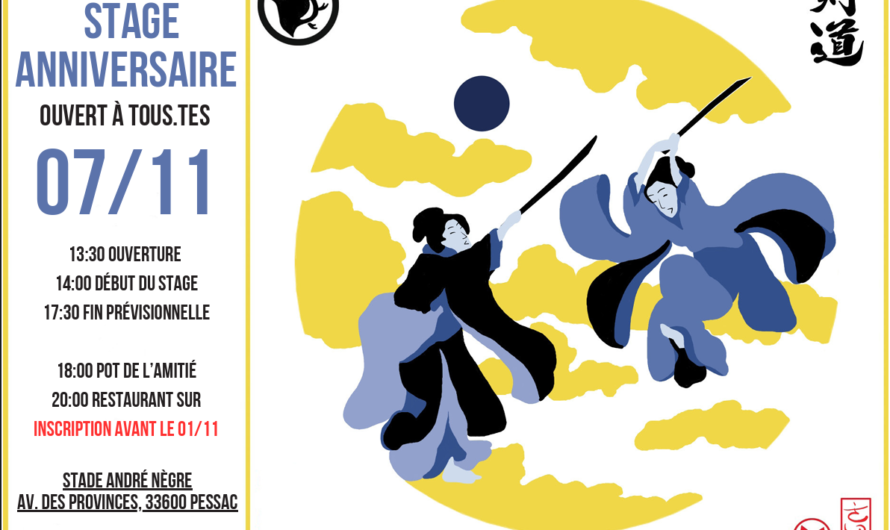 Stage anniversaire Pessac